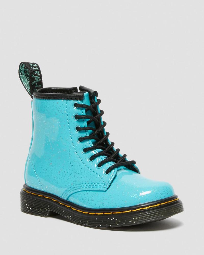 Dr Martens Toddler 1460 Glitter Veterlaarzen Kinderen Turquoise | NL 130DFM